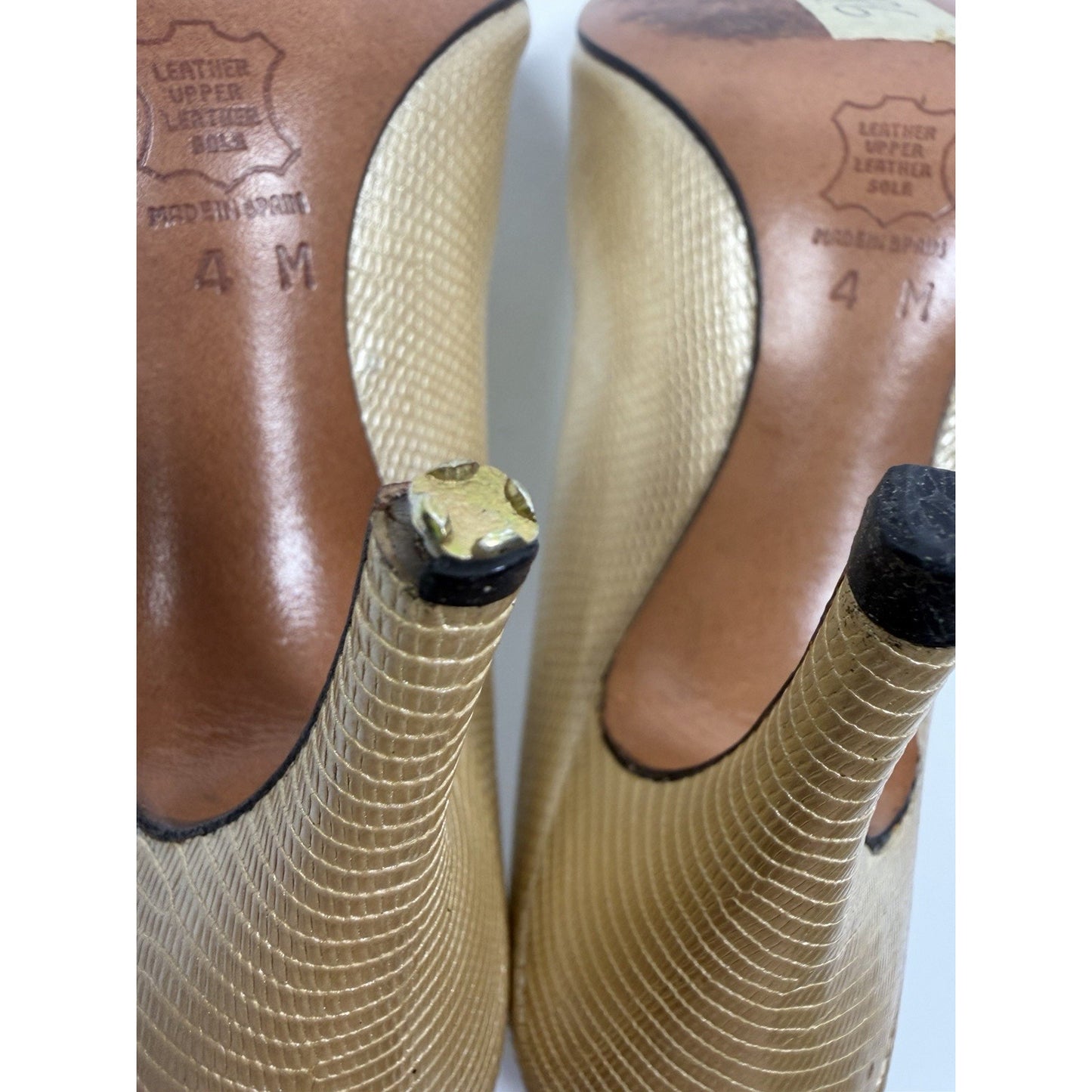 1960s Fred Hayman Beverly Hills Glam Stiletto Heels - Size 4