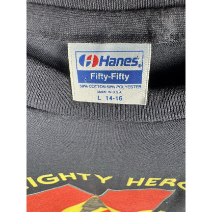 Vintage 90s Mighty Heroes Martin Marcus Malcolm Mandela tee, S