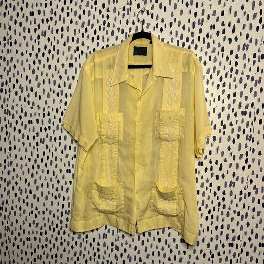 Butter believe it, button-front cabana shirt (1970s)