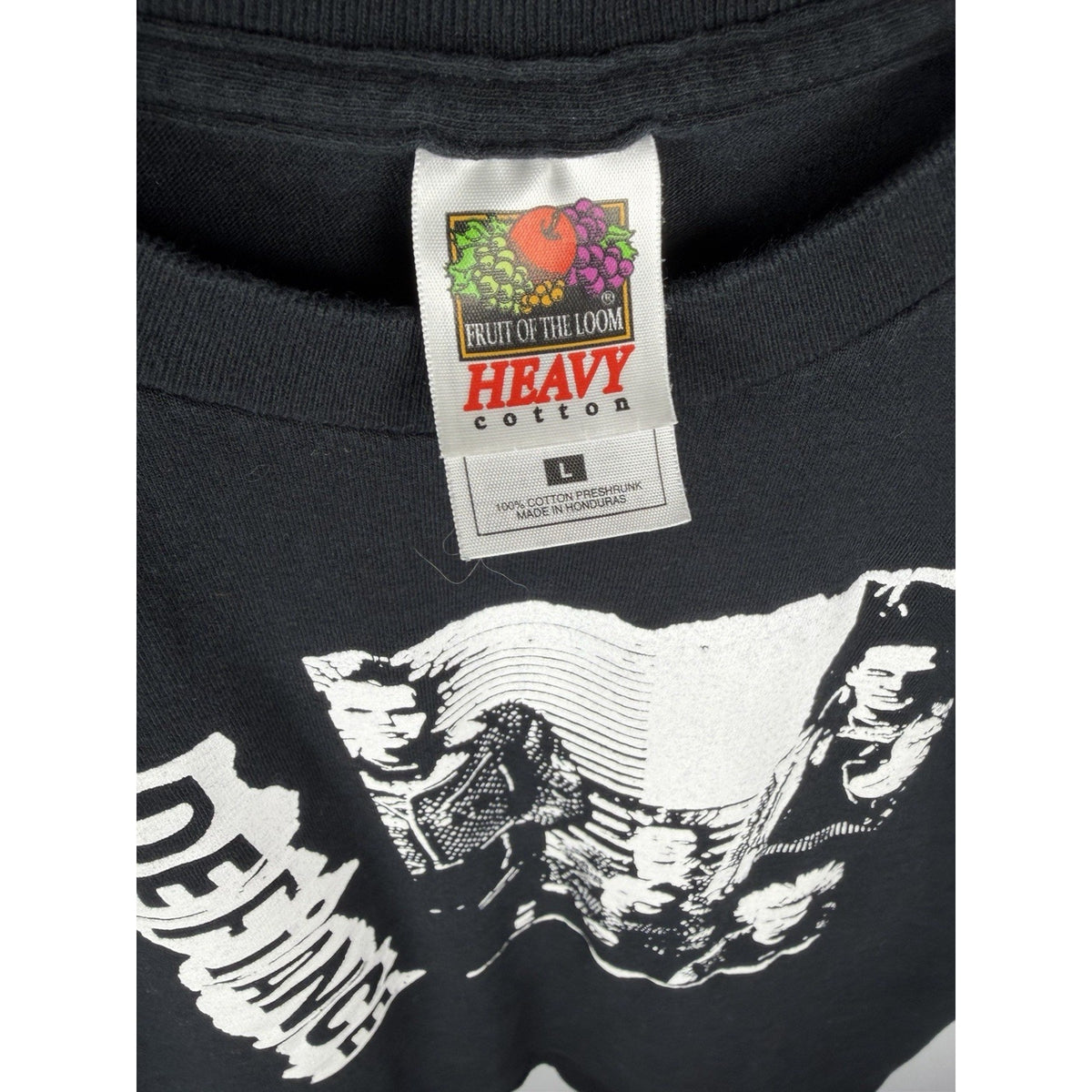 Vintage 1998 Defiance anarcho punk tee, Portland Oregon, crust punk, L