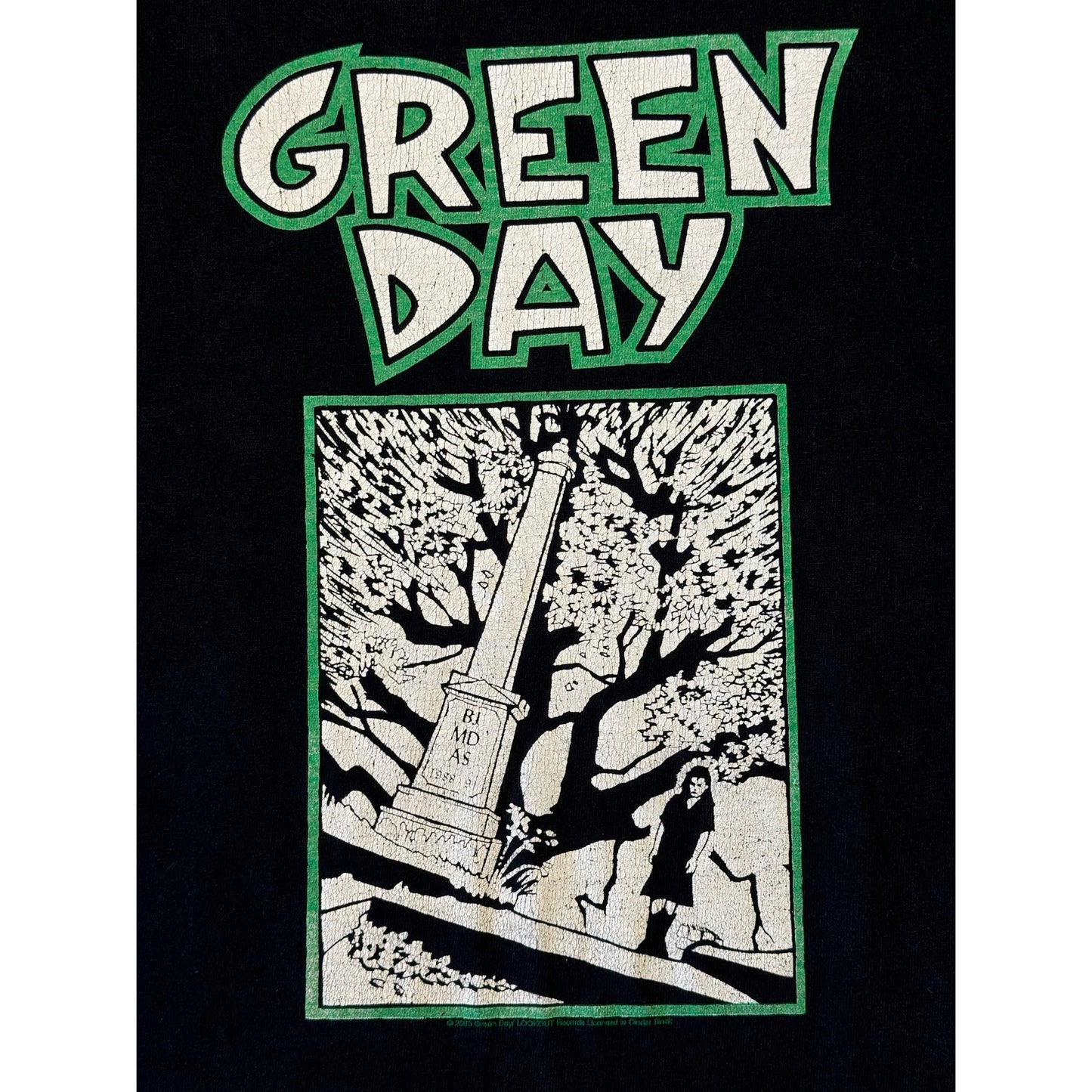 Green Day shirt Size Large Cinder block tag (2003)