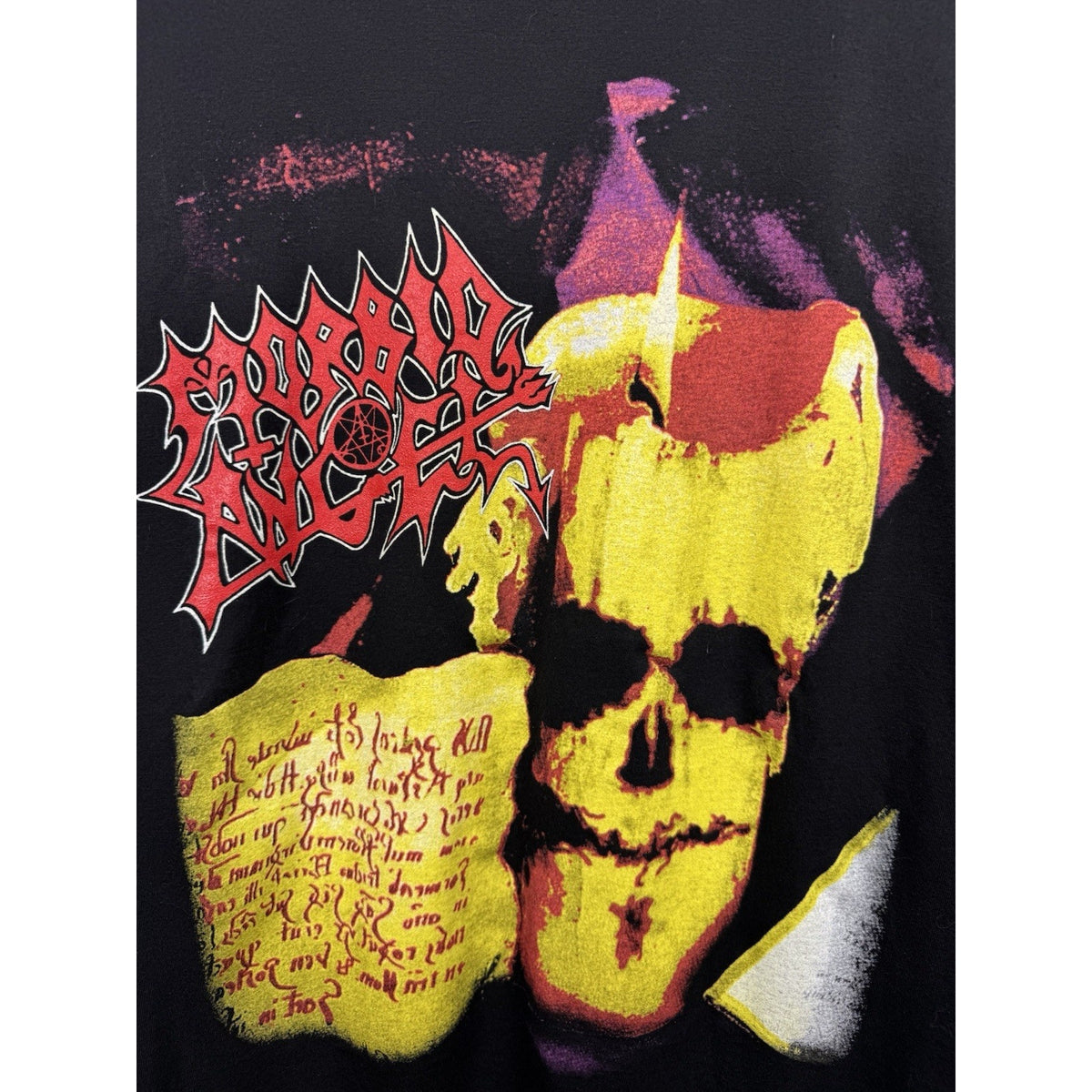 Vintage 2005 Morbid Angel Masters Of Chaos Rare Euro Tour Shirt XL 24"x28"