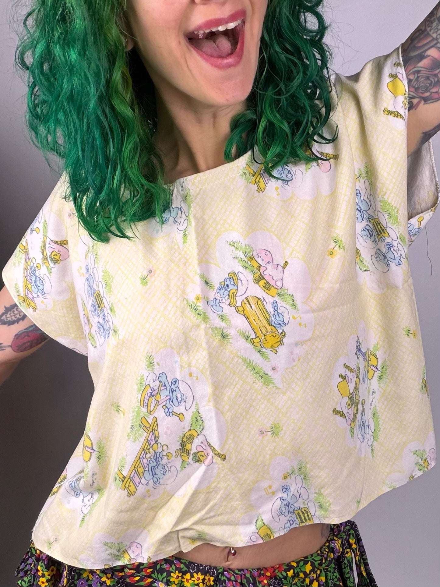Soft Little Smurf Top (OSFM)