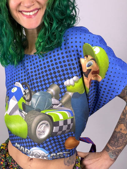 Mario / Baseball Reversible Wrap Top (OSFM)