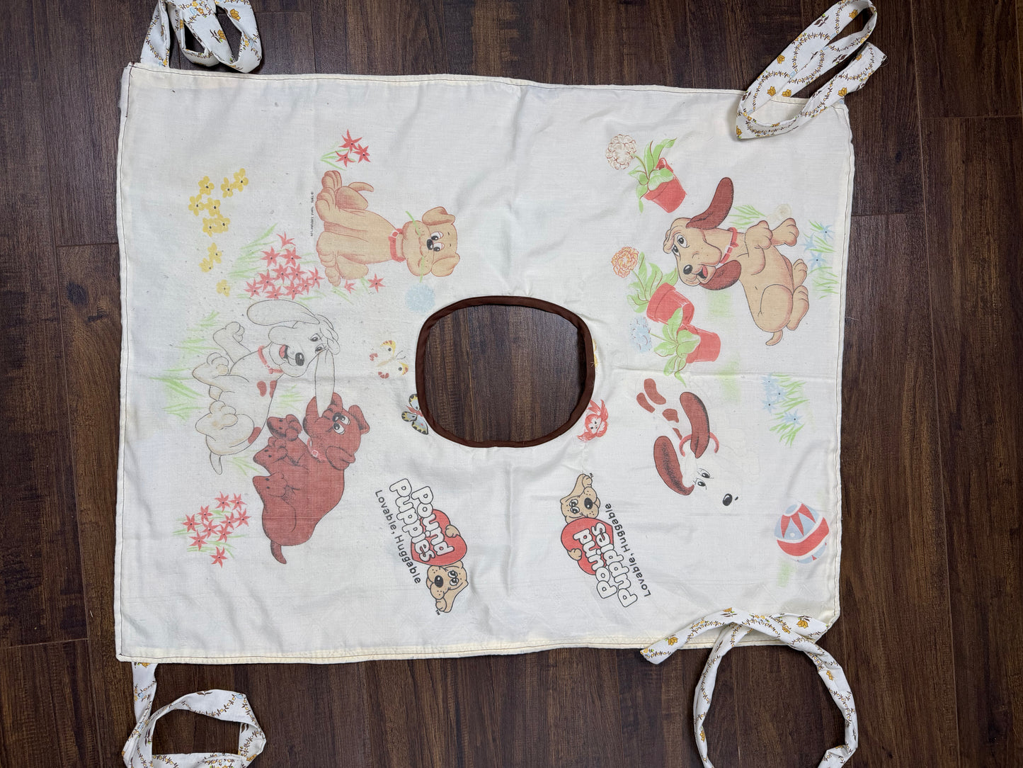 Pound Puppies / Floral Reversible Wrap Top (OSFM)