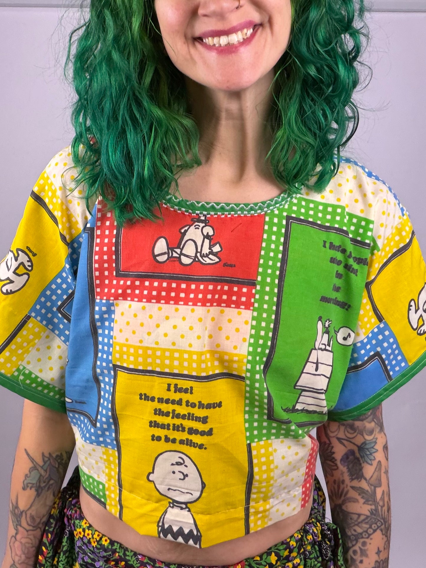 Square Snoopy Wrap Top, Fancy (OSFM)