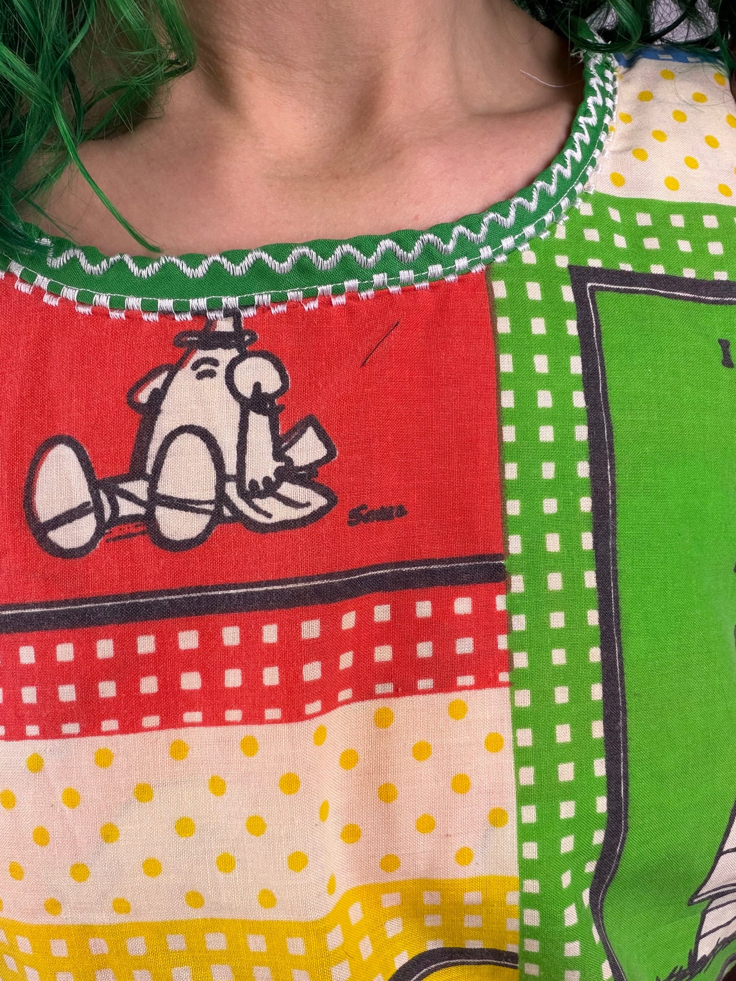Square Snoopy Wrap Top, Fancy (OSFM)