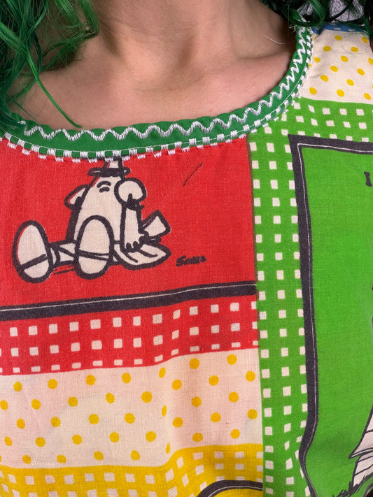 Square Snoopy Wrap Top, Fancy (OSFM)