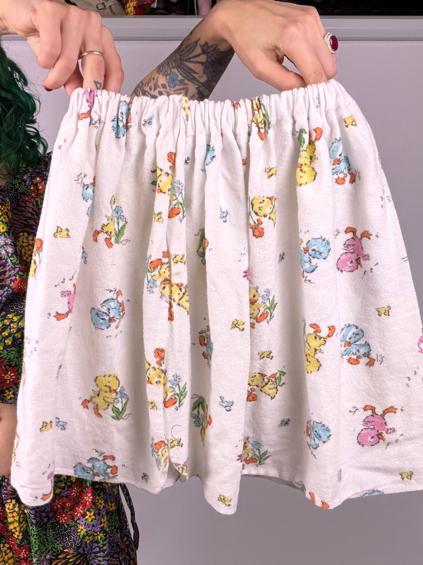 Ducky Fleece Skirt (XS–L)