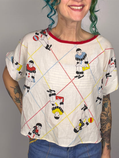 Clownin' Around top: S-XXL