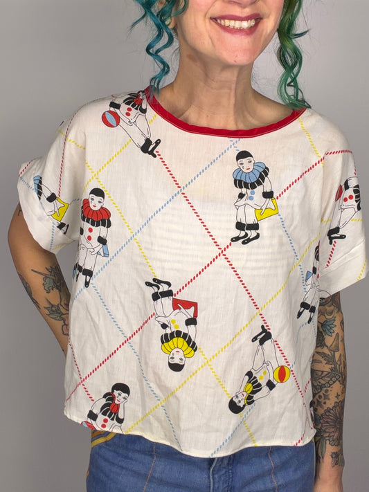Clownin' Around top: S-XXL