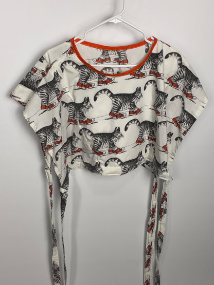 Cat Under Wraps top: XS-XL