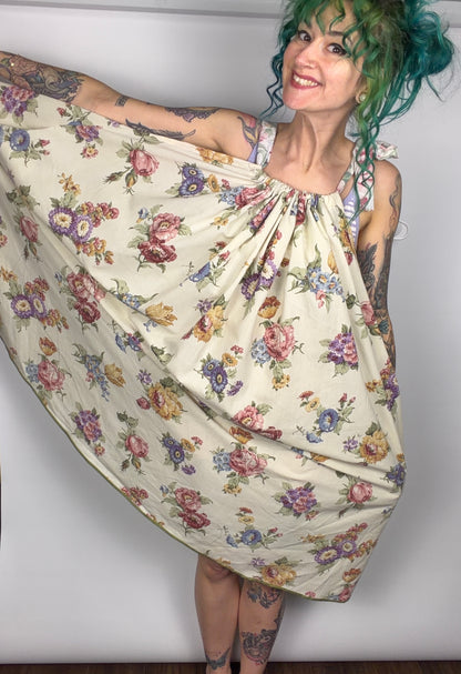 Secret Garden, double-strap maxi dress: OSFM