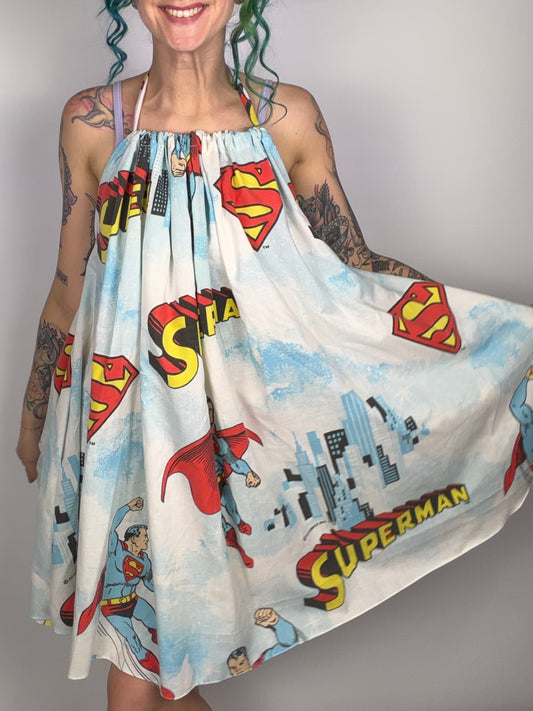 Super Mini, backless shortie dress: OSFM