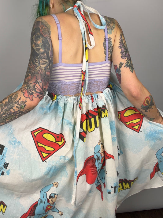 Super Mini, backless shortie dress: OSFM