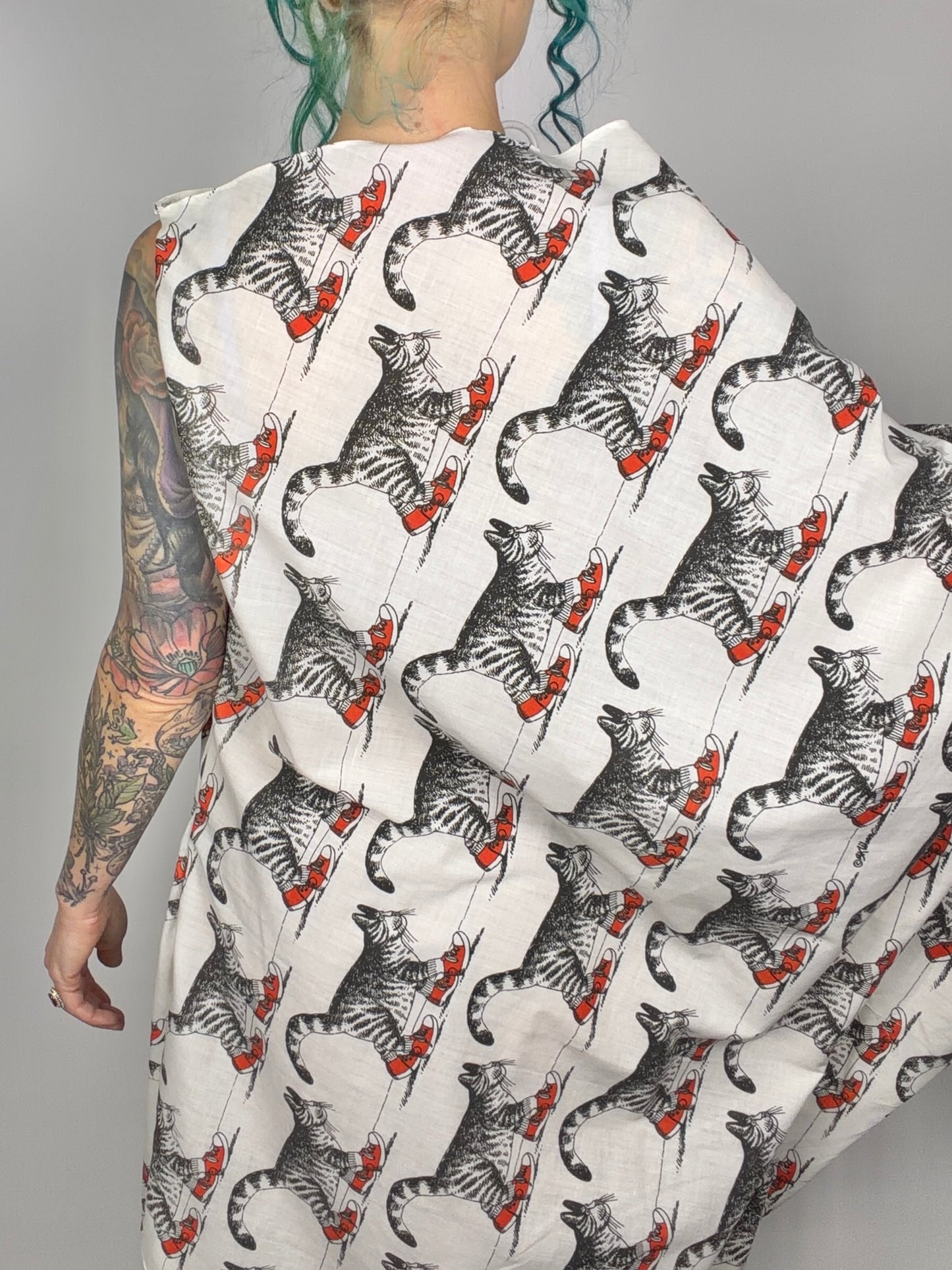 The Cat's Outta the Bag, avant garde dress: S-L