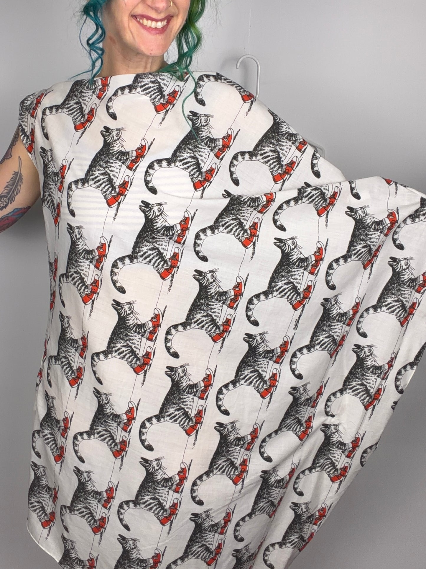 The Cat's Outta the Bag, avant garde dress: S-L