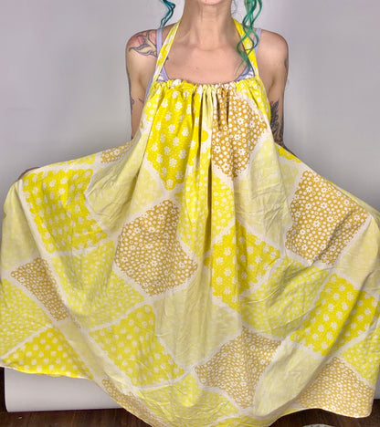 It Was All Yellow, low-back maxi dress: OSFM