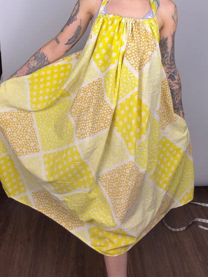 It Was All Yellow, low-back maxi dress: OSFM