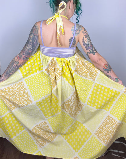 It Was All Yellow, low-back maxi dress: OSFM