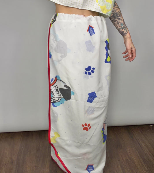 Dog Gone It, convertible wrap skirt/dress: M-XL