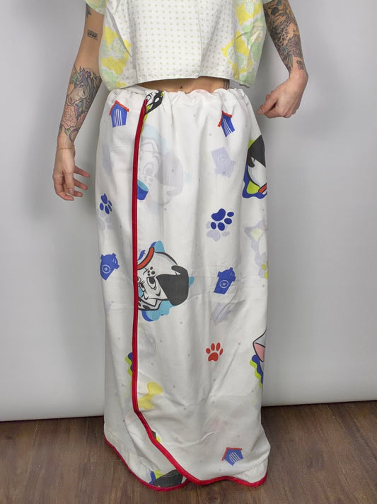 Dog Gone It, convertible wrap skirt/dress: M-XL