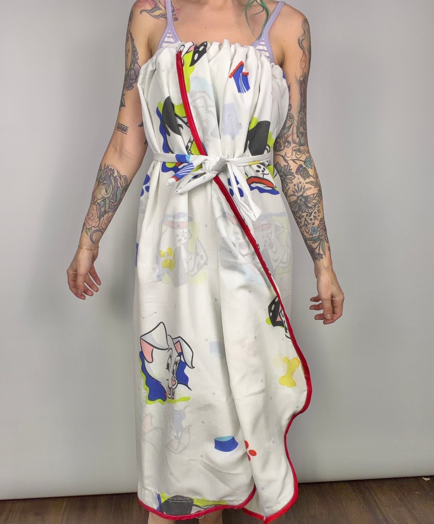 Dog Gone It, convertible wrap skirt/dress: M-XL