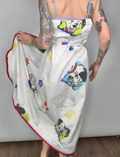 Dog Gone It, convertible wrap skirt/dress: M-XL