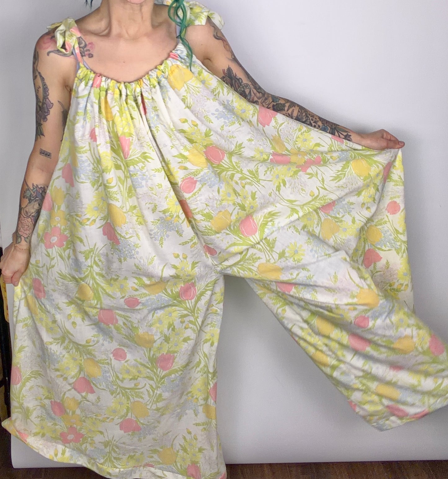 Neon Garden, double-strap jumpsuit: OSFM