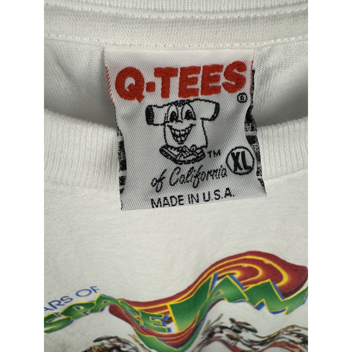 Vintage 1996 Space Jam Stars of Space Jam movie promo tee, Q-Tees, XL