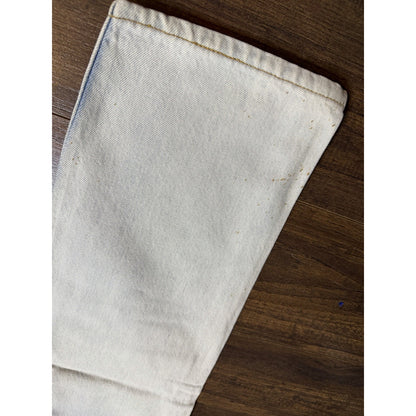 Vintage 90s Levi's 501 button fly jeans, gold splatter, USA, 28x30