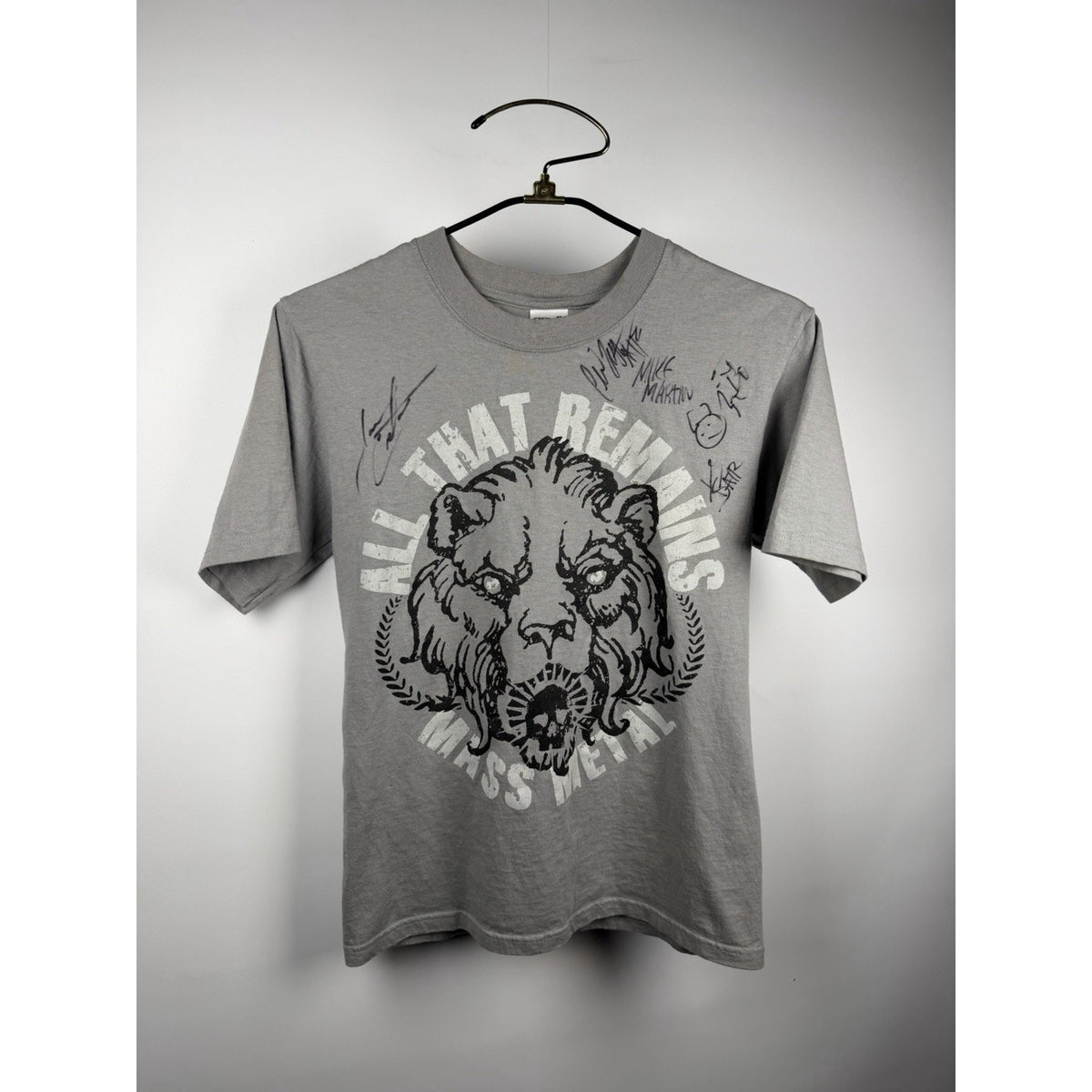 All That Remains signed metalcore band tee, Anvil, S