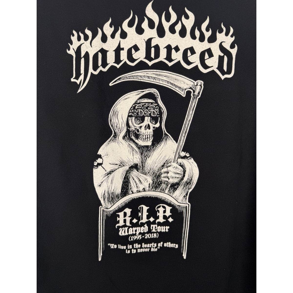 2018 Hatebreed RIP Warped Tour Double Sided Only Sold At Warped Tour XL 23x28