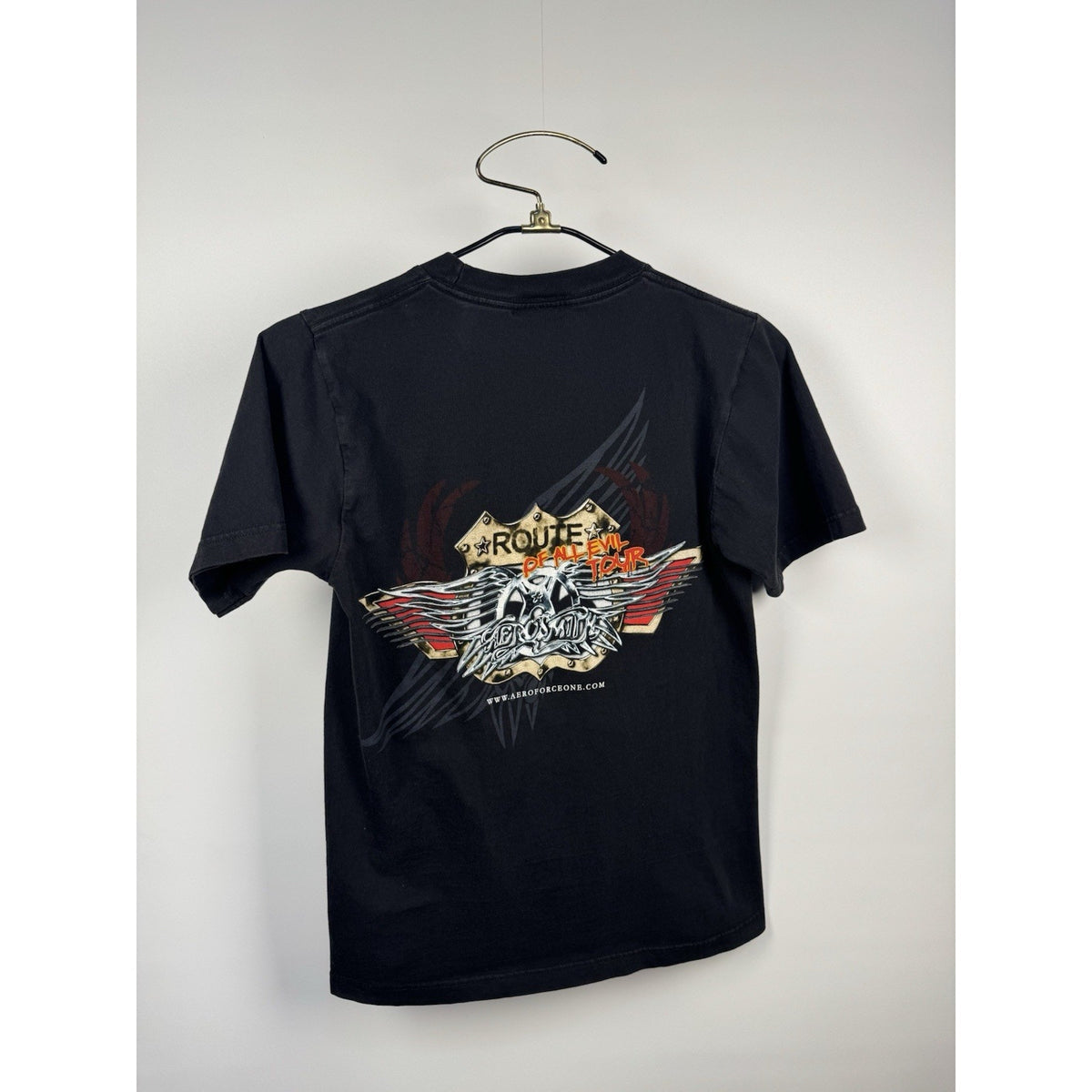 Vintage 2006 Aerosmith Route of All Evil tour VIP tee, Cygnus, S