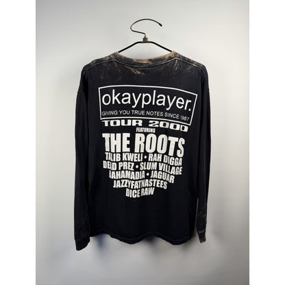 Vintage Thrashed Okayplayer 2000 Tour Long Sleeve Talib Kweli Dead Prez L 22x28