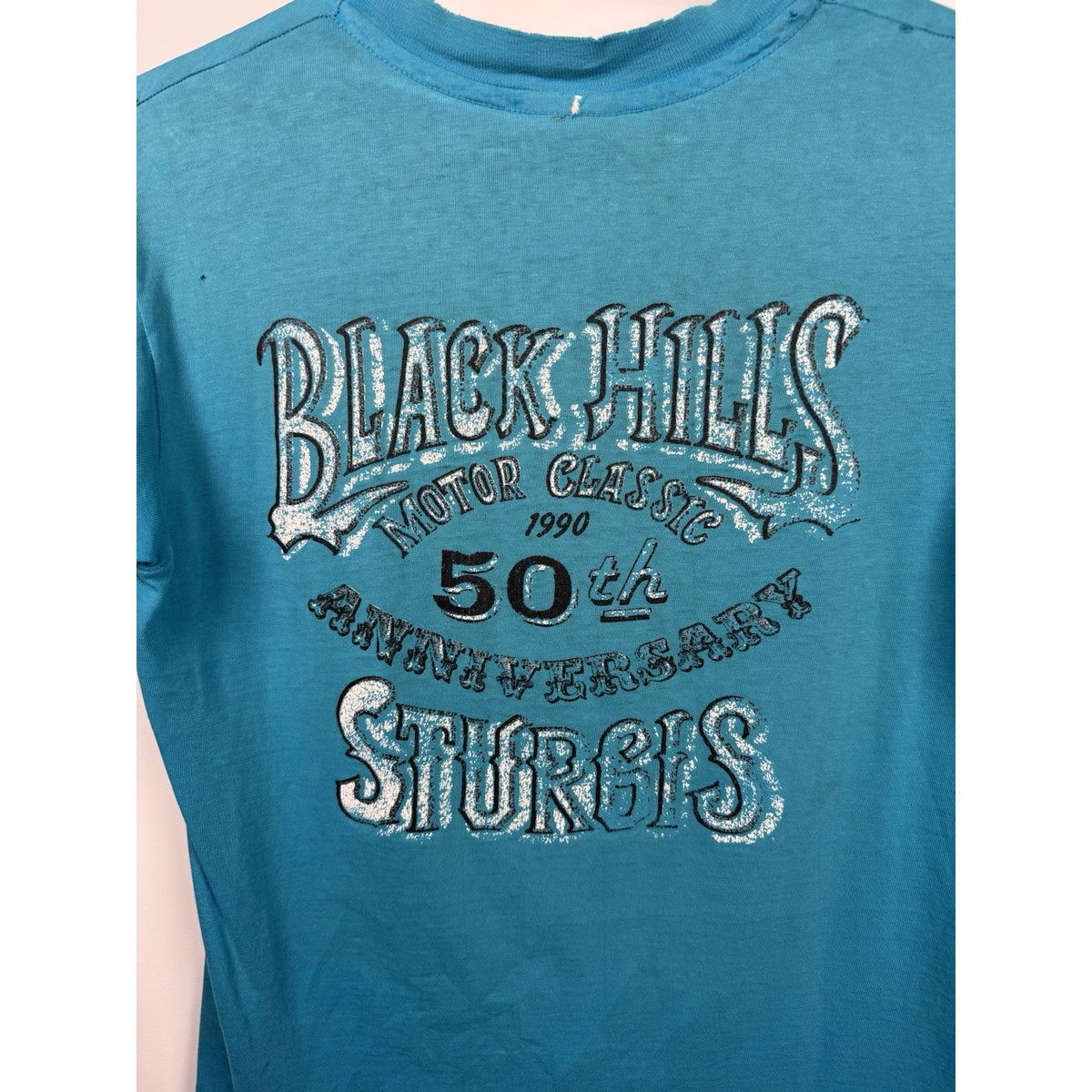 Vintage 1991 Harley Davidson Sturgis Rally 50th Anniversary Black Hills Medium