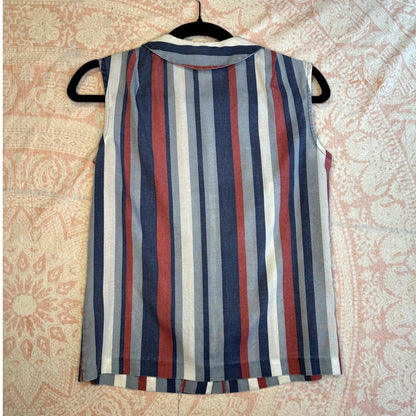 Red, white, and blew me away, sleeveless top (1960s)