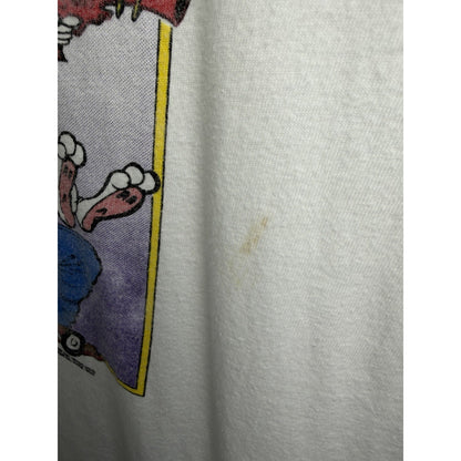 Vintage 1986 Bloom County Ahead Warp Zillion Cartoon Tee Single Stitch XL 23x30