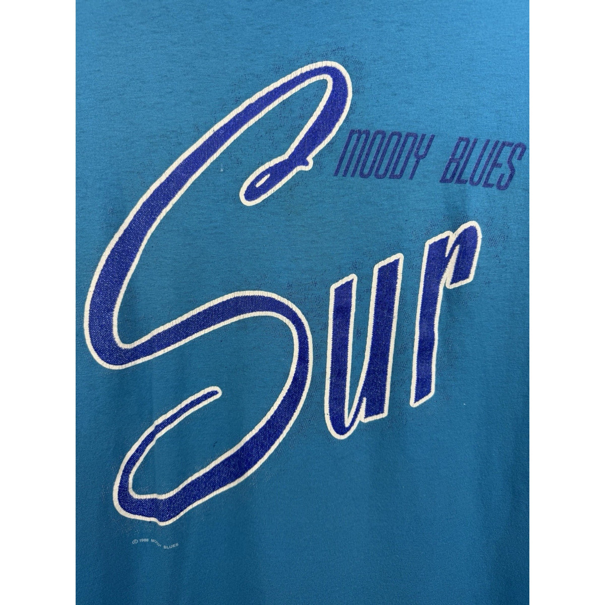 Vintage 1988 Moody Blues Sur La Mer tour tee, single stitch, M