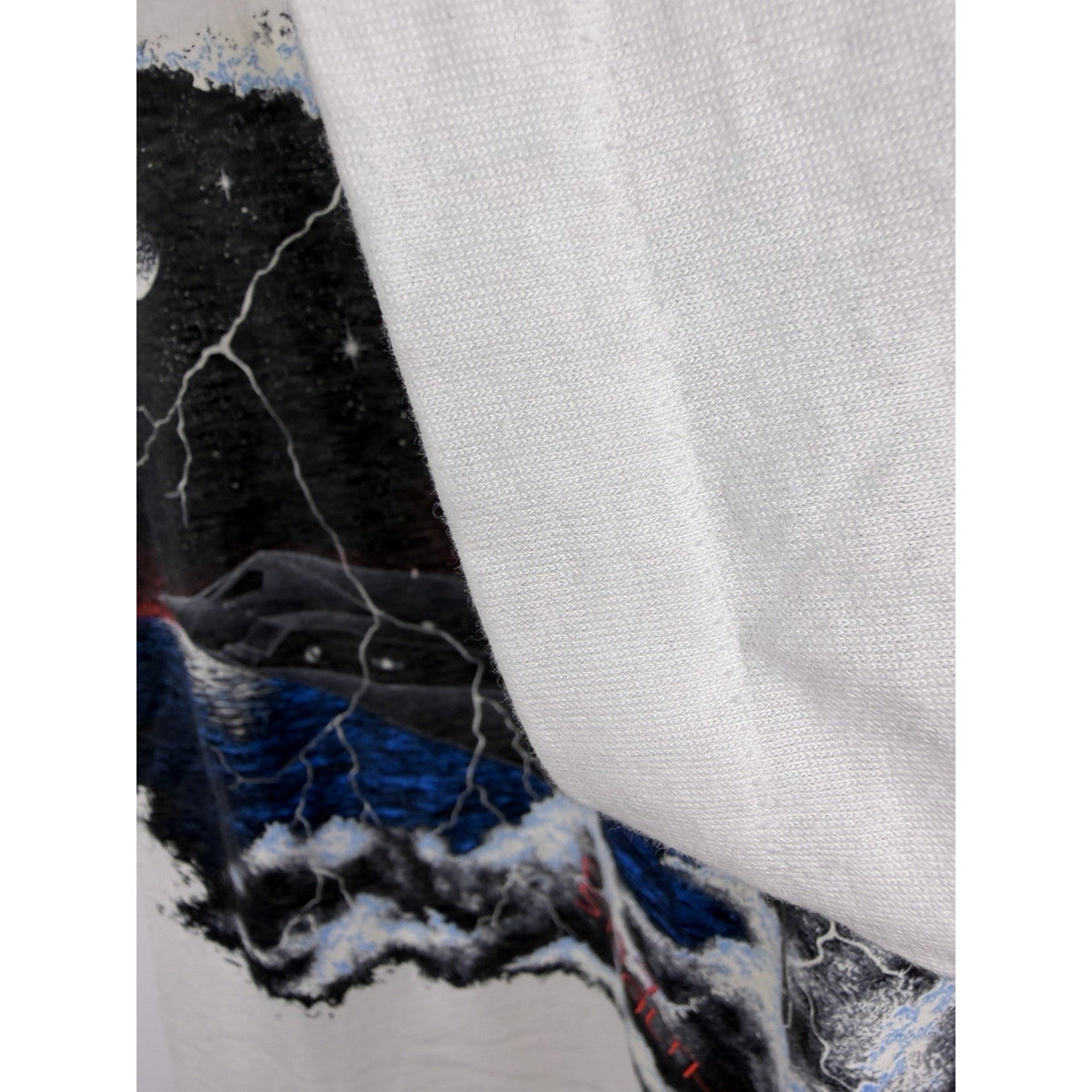 Vintage 80s F-117 Stealth Fighter lightning moon tee, Screen Stars, L