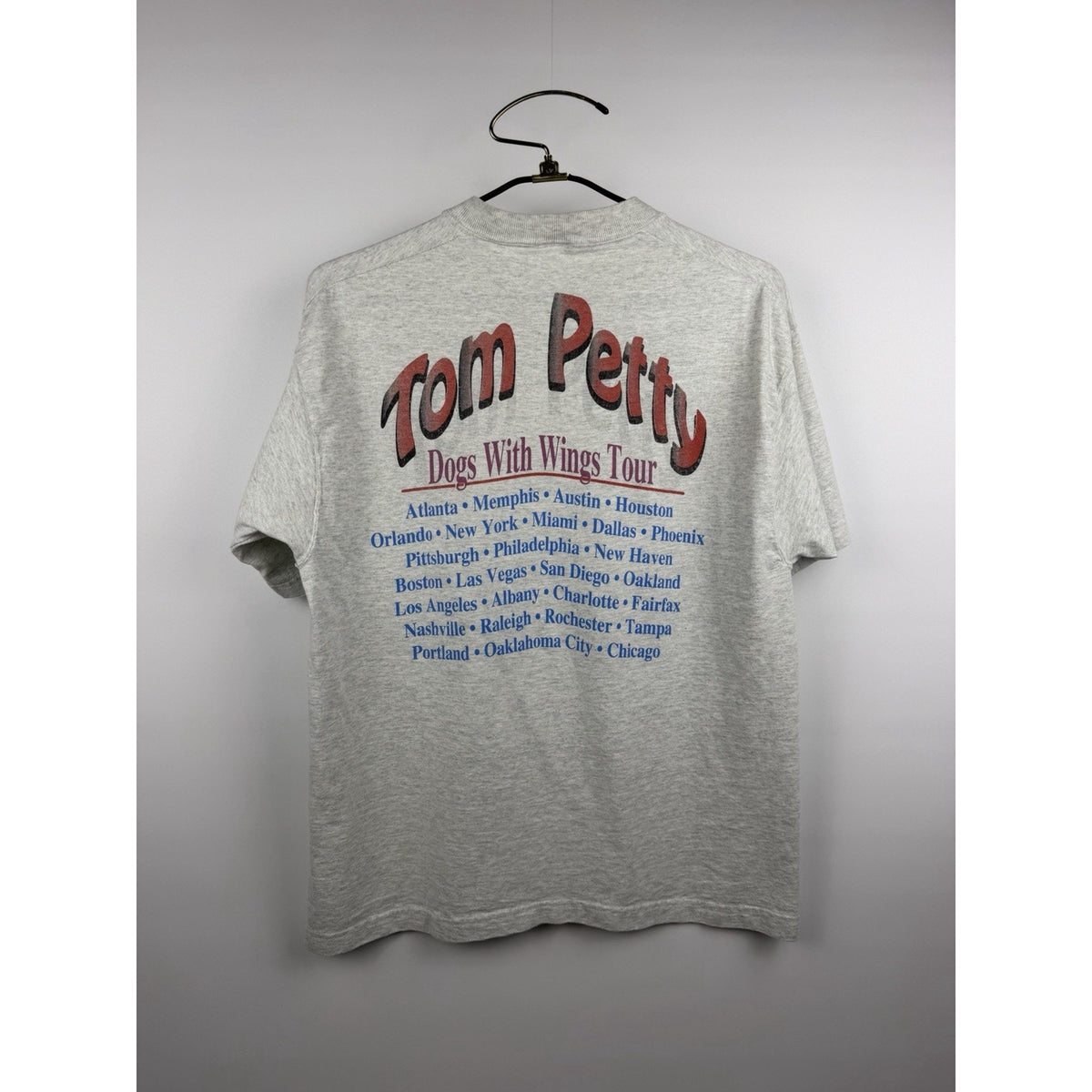 Vintage 1995 Tom Petty Dogs With Wings Tour Double Sided Rare Print Large 22x28