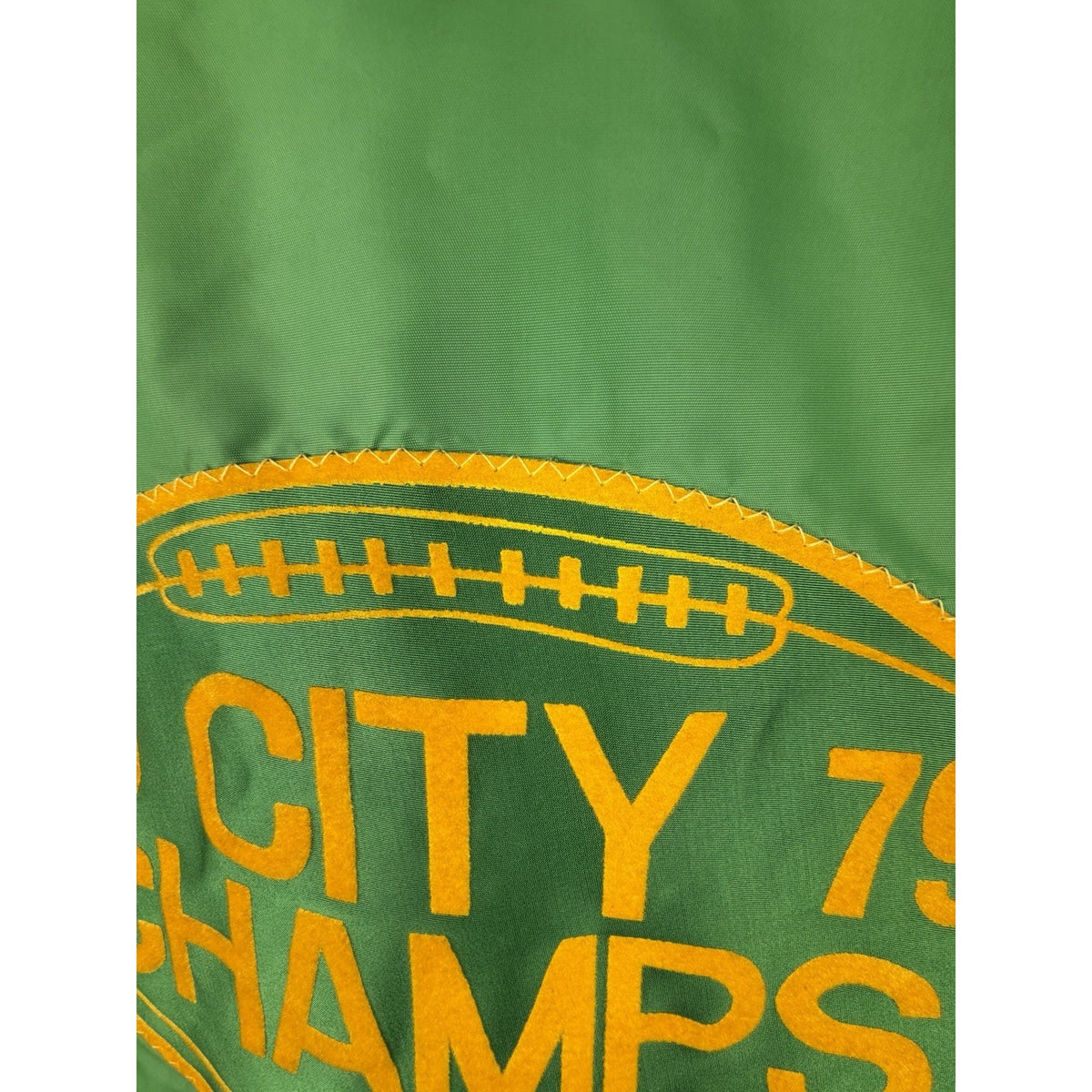 Vtg 1970s Jacket Green Sz XL JAMES GANG Memphis Football