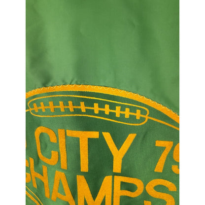 Vtg 1970s Jacket Green Sz XL JAMES GANG Memphis Football