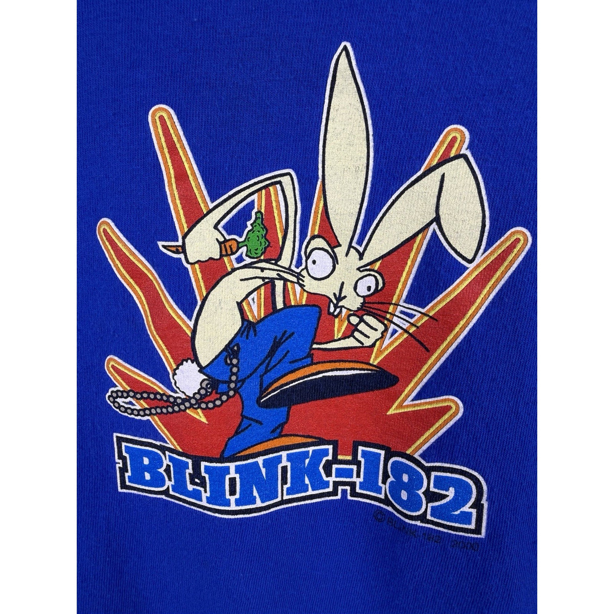 Vintage 2000 Blink 182 Classic Rabbit Logo Pop Punk Mark, Tom, & Travis L 22x27