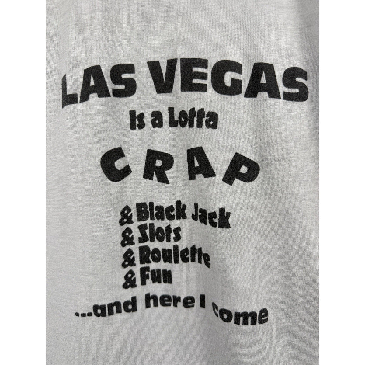 Vintage 80s Las Vegas Is A Lotta Crap Woody and Dolly's tee, M