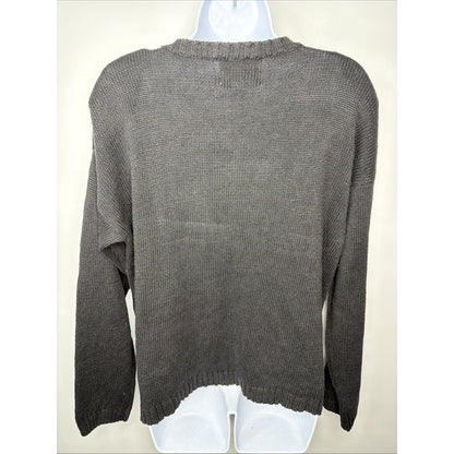 Vintage Y2K Happy New Year Heirloom Collectibles Sweater Womens Medium Black