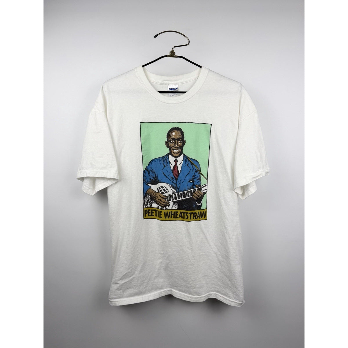 Vintage 2005 Peetie Wheatstraw Devils Son Rare Delta Blues Legend Tee XL 24x31