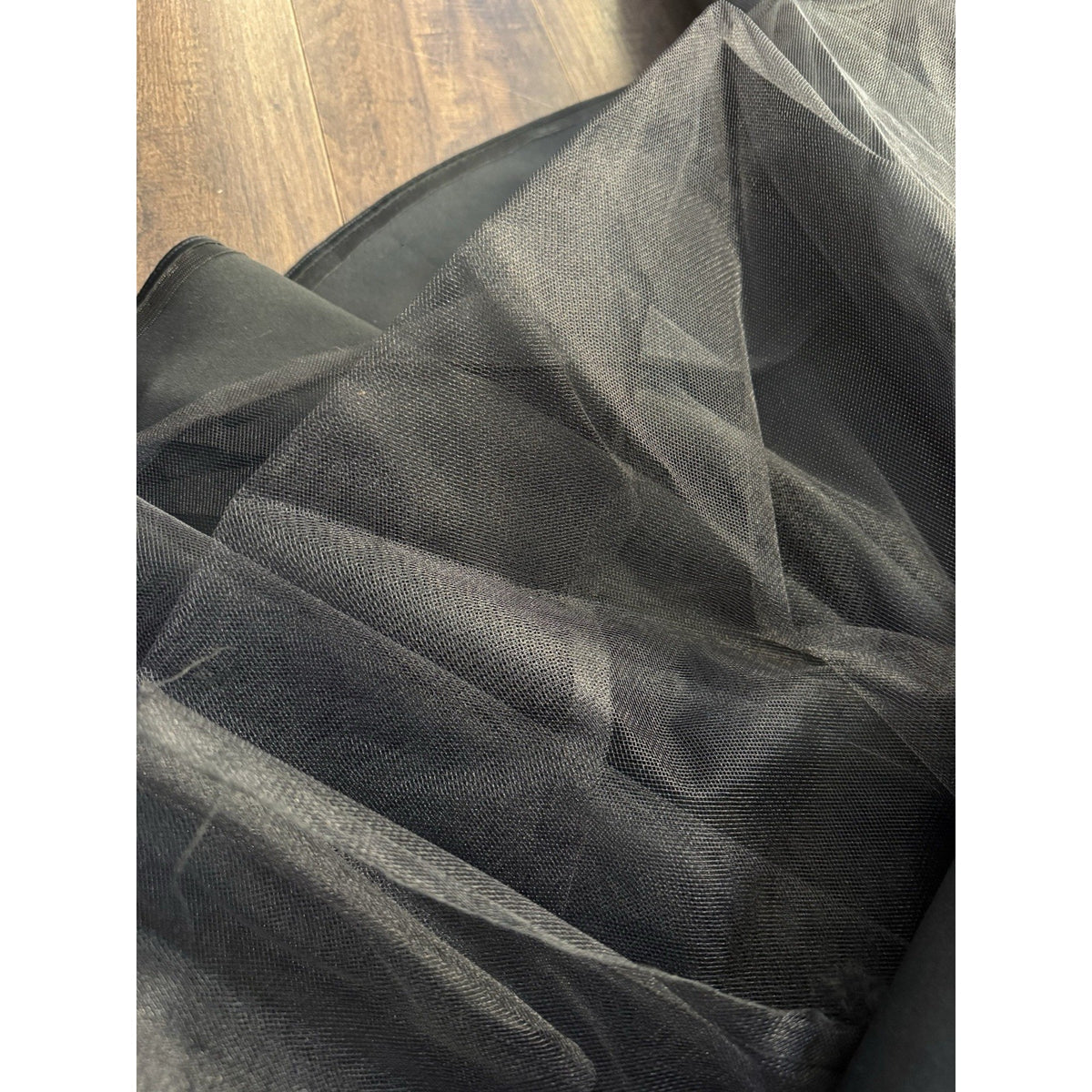 Vintage NWT Saks Fifth Avenue Victor Costa Circle Maxi Skirt Black Tulle Long