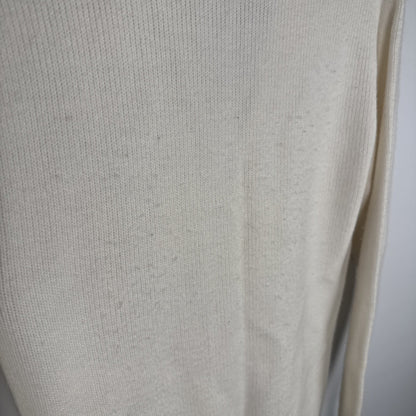 Vtg 60s White Cardigan Sweater Future Homemakers Of America Sz Large