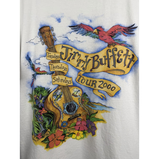 Vintage Jimmy Buffett Tour 2000 Tuesday Thursday Saturday Shirt Tultex XL 23x29